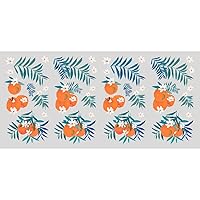 RoomMates RMK5155SCS Orange Blossom Peel and Stick Wall Decals