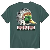 Chief Mallard Duck Good Ole Boys Native Waterfowl Duck Short Sleeve Mens Graphic T-Shirt