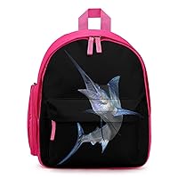 Marlin-Fish Backpack Small Travel Backpack Lightweight Daypack Work Bag for Women Men