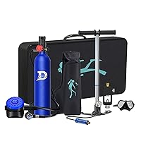 0.5L Mini Scuba Tank of DOT Certification,Reusable Diving Tanks,5-10 Minutes Scuba Diving Gear,Dive Within 30 Feet Scuba Tank Kit,Portable Backup Air Tanks