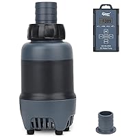 hygger 24V DC Aquarium Water Pump, 396GPH 20W 6.6FT Submersible Pump With Controller, Water Fountain Pump with 2 Nozzles for Fish Tank, Pond, Aquarium, Statuary, Hydroponics