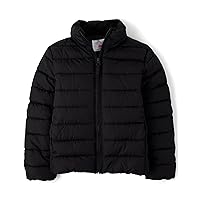 The Children's Place Girls Medium Weight Puffer Jacket, Wind-resistant, Water-resistant