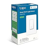 TP-Link‘s 1st Matter Smart Light Switch: Voice Control w/Siri, Alexa & Google Assistant | UL Certified | Timer & Schedule | Easy Guided Install | Neutral Wire Required | Single Pole | Tapo S505