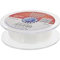 Griffin Elastic Beading Cord, Clear, 1.0 Millimeters, 25 Meters | BDC-481.00