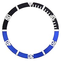 BEZEL INSERT COMPATIBLE WITH SEIKO WATCH 6105 7002 6309 7S26 6306-7001 BATMAN BLACK/BLUE