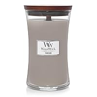 WoodWick Large Hourglass Fireside Candle, Premium Soy Blend Wax with Pluswick Innovation Wood Wick