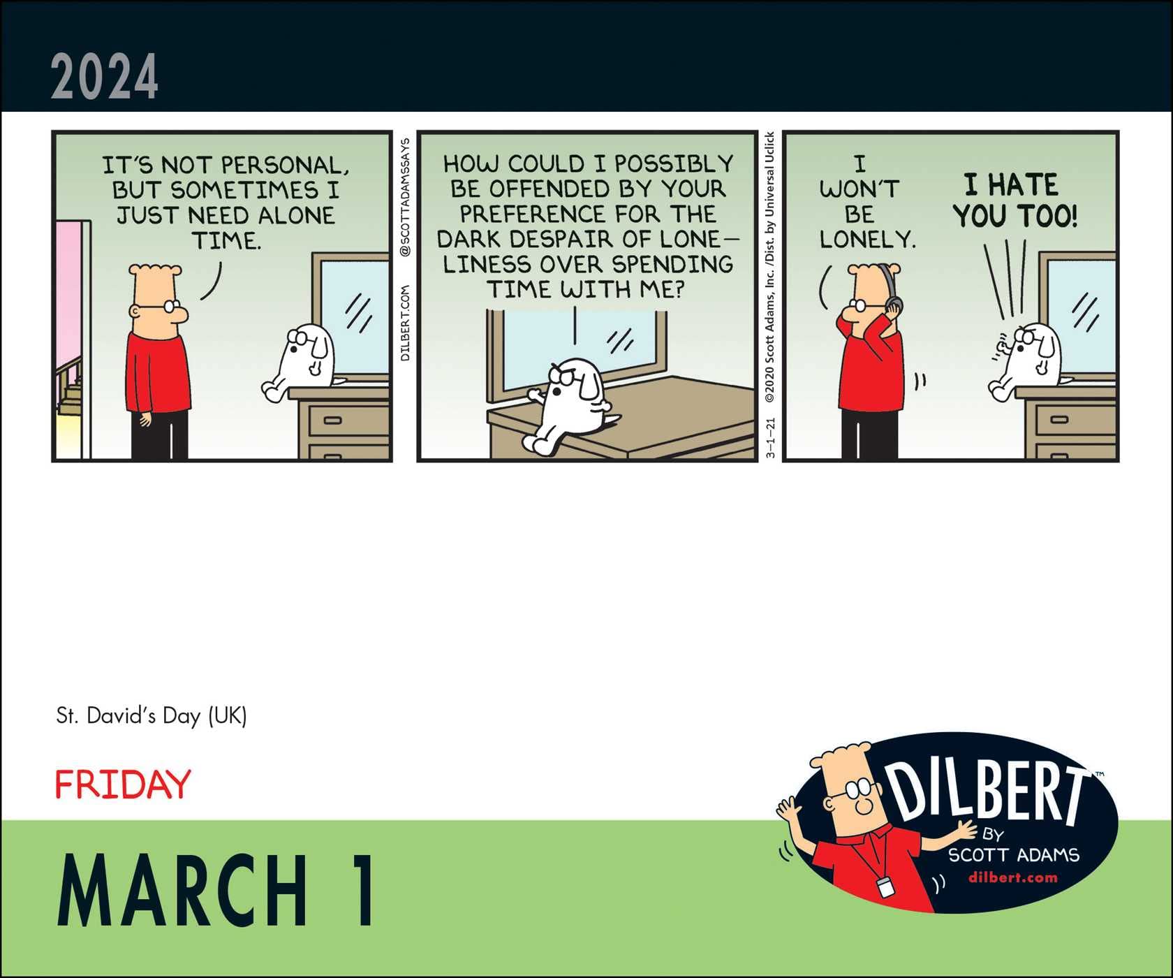 Mua Dilbert 2024 DaytoDay Calendar trên Amazon Nhật chính hãng 2023