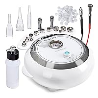 3 in 1 Diamond Dermabrasion Microdermabrasion Machine, TopDirect Facial Skin Care Salon Equipment w/Vacuum & Spray + 200PCS Cotton Filters (Strong Suction Power: 65-68cmhg)