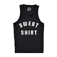 Mens Fitness Tank Sweat Shirt Tanktop Funny Workout Gym Graphic Shirt
