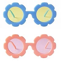 ADEWU Sunglasses for Kids Round Flower Cute Glasses UV 400 Protection Children Girl Boy Gifts