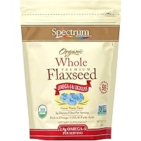 Spectrum Organic Whole Flaxseed, 15 Oz Bag