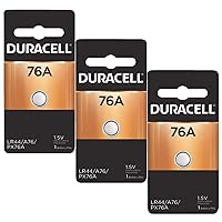 3x Duracell 76A 1.5V Alkaline Battery Replacement LR44,CR44,SR44,AG13,A76,PX76