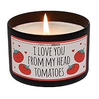 Moonlight Makers I Love You From My Head Tomatoes Candle, Walk In The Woods Scented Handmade Candle, Natural Soy Wax Candle, 25+ Hour Burn Time, 8oz Tin