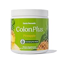Colon Plus, Colon Cleanser, Dietary Psyllium Husk Fiber and Probiotics Supplement, 30 Servings, Pineapple Flavor