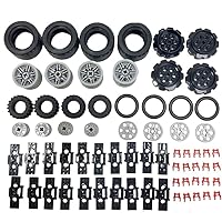 68pcs Gear-Tire-Wheels-Track Chain, Compatible with Lego Parts and Pieces, Perfectly as a Gift for Christmas, Thanksgiving Day, New Year and Birthday or a Classroom Reward