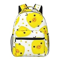 YELLOW chicken Printed Lightweight Backpack Travel Laptop Bag Gym Backpack Casual Daypack