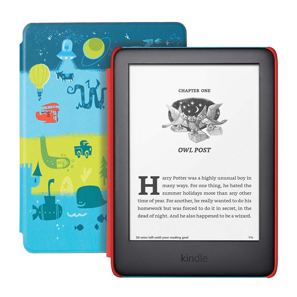 Kindle Kids (2019 release), a Kindle designed for kids, with parental controls - Space Cover