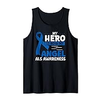 My Hero Is Now My Angel ALS Awareness Month Tank Top