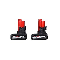 Milwaukee 48-11-2450 12V Lithium-Ion High Output 5Ah Battery 2 Pack Milwaukee 48-11-2450 12V Lithium-Ion High Output 5Ah Battery 2 Pack
