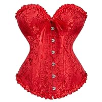 Corset Top Ovebust Victorian Corset Lace up Plus Size Corsets and Bustiers for Women