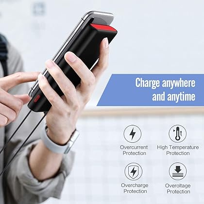 Portable Charger Power Bank 25800mAh, Ultra-High Capacity Fast Phone Charging with Newest Intelligent Controlling IC, 2 USB Port External Cell Phone Battery Pack Compatible with iPhone,Android etc
