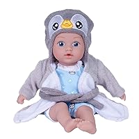 ADORA 8.5” BathTime Tot Penguin Baby Doll Set in Exclusive and Premium Quality QuickDri™ Vinyl for Fun and Relaxing Toddler Bathtime