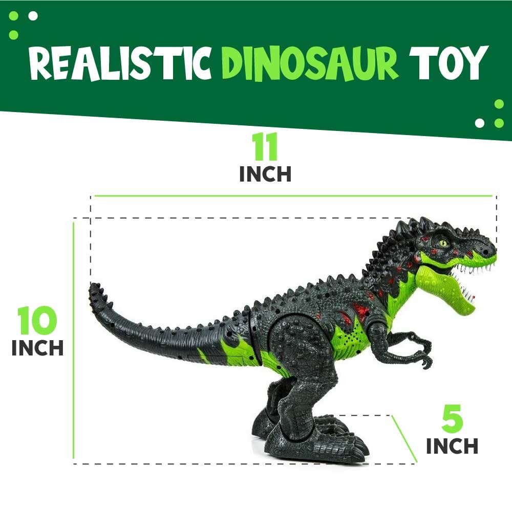 Toysery Tyrannosaurus T-Rex Walking Dinosaur Kids Toy. LED Lights and Realistic Sounds, for Kids 3-12 Years Old Boys and Girls (Colors May Vary)