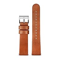 Watchband Minimalist Retro Quick Release Wristband Dark Brown Soft Genuine Leather Strap 18mm 20mm 22mm watchbans (Color : 10mm Gold Clasp, Size : 20mm)