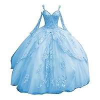 Unique Neck Design Cold Shoulder Ball Gown Prom Quinceanera Dresses with Illusion Long Sleeves Lace 2024