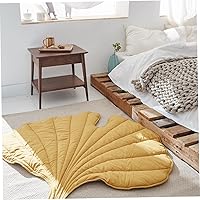 Baby Play Mat, Baby Playmat, Ginkgo Leaf Shaped Babies Crawling Mats, Soft Cotton Floor Carpet, Sleeping Blanket, Nursery Room Decorative Rugs for Kids Nursery Room Decoration(Ginkgo Leaf),