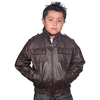 Kids Unisex Sport Collar with Leather Elastic Cuffs & Waist Jacket