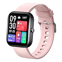 Full Metal Bezel HD Large Screen Smart Watch Heart Rate Blood Oxygen Health Monitoring Sports Watch Bluetooth Call Smart Watch (Pink)
