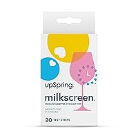 UpSpring Milkscreen Test Strips Detect Alcohol in Breastmilk | at-Home Test for Breastfeeding Moms | Simple, Non-Invasive | Results in 2 Minutes | 20 Test Strips
