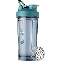 BlenderBottle Shaker Bottle Pro Series Perfect for Protein Shakes and Pre Workout, 28-Ounce, Cerulean Blue