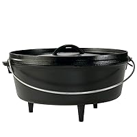 Lodge Logic Camp Oven 6 Qt. Cast Iron Pre-Seasoned, Round 12