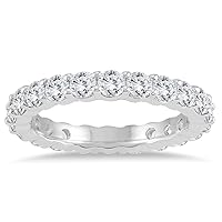 AGS Certified Diamond Eternity Band in 14K White Gold (1.90-2.30 CTW)