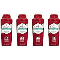 Old Spice High Endurance Body Wash for Men, Pure Sport - 18 Fl Oz / 532 mL x 4 Pack