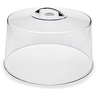 Carlisle FoodService Products Cake Cover Round Cover for Catering, Kitchen, Restaurant, Plastic, 12 Inches, Clear, (Pack of 6)