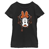 Disney Kids Minnie Mouse Spooky Halloween Logo Girls Standard T-Shirt