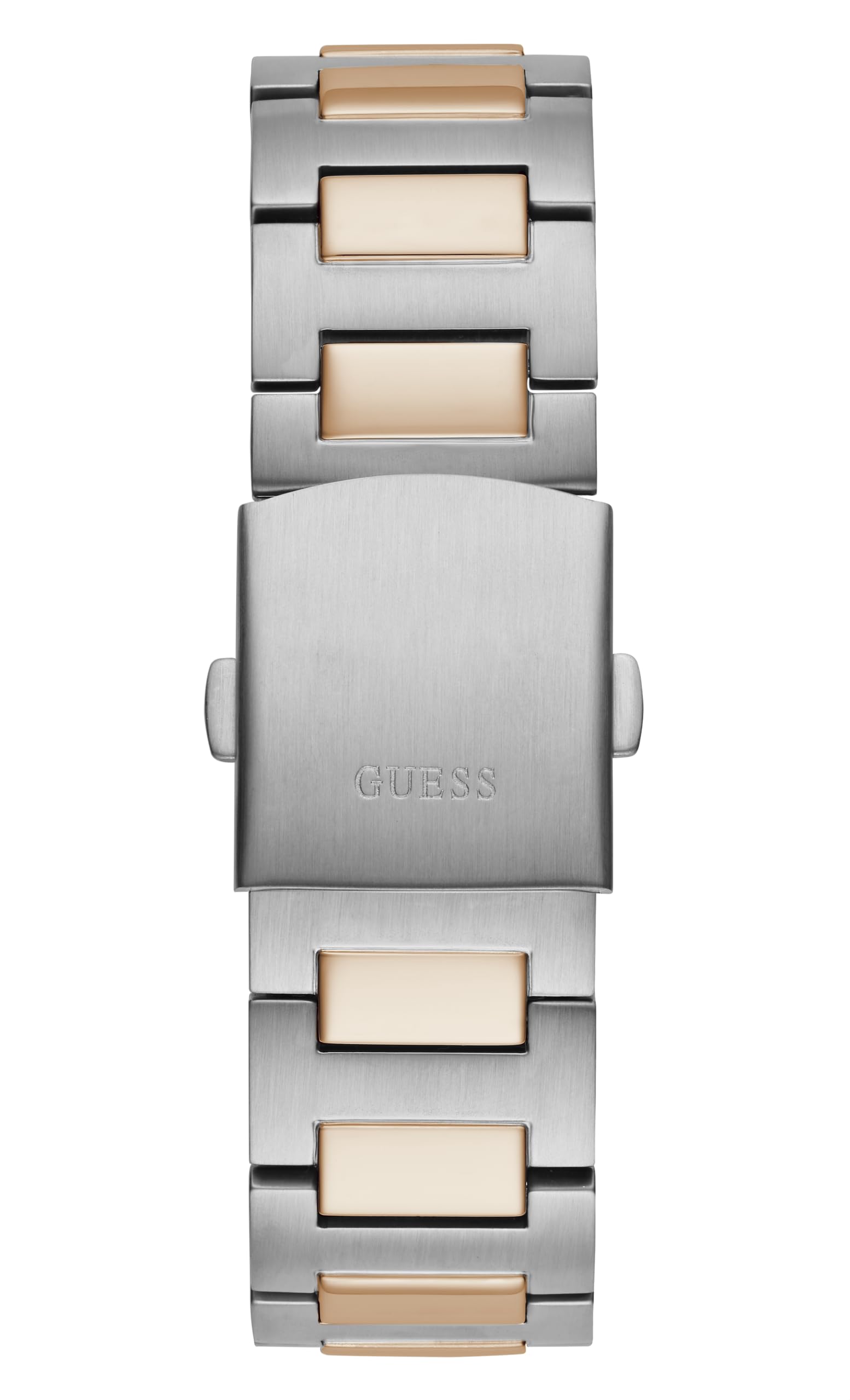 GUESS Men's 42mm Watch - Two-Tone Bracelet Blue Dial Two-Tone Case