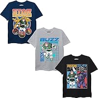 Disney Big Lightyear Boys 3-Pack T-Shirt Bundle Set