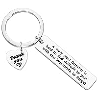 Thank You Keychain Gift for Band Theater Movie Director Appreciative Gift Movie Theme Jewelry an Truly Great Director is Hard to Find Keyring Inspirational Gift for Film Student Music Director