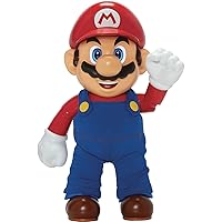 Super Mario It's-A Me, Mario! Collectible Action Figure, Talking Posable Mario Figure, 30+ Phrases and Game Sounds – 12 Inches Tall!