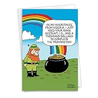 NobleWorks Scam Pot O Gold - St. Patrick's Day Greeting Card with Envelope (4.63 x 6.75 Inch) - C1642SPG