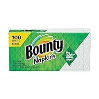 Quilted Napkins, 1-Ply, 12.1 x 12, White, 100/Pack, 20 Packs per Carton