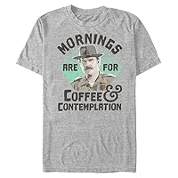 Stranger Things Men's Big & Tall Hopper Coffee Morning T-Shirt