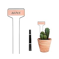30pcs Plant Labels Copper Plant Markers for Outdoor Plants 6inch Plant Labels for Seedlings Outdoor Garden Waterproof Plant Tags and Labels for Flower Vegetable Herbs Greenhouse (6 in, Copper)