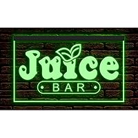 110034 OPEN Juice Bar Cafe Apple Orange Fruit Shop Display LED Light Neon Sign (12