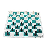 Chess Set, Portable Travel Chess Game Set Roll Up Chess Board Set for Family Gatherings Travel 3 Sizes(75mm)