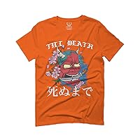 Front Demon Graphic Traditional Japanese Till Death Anime Aesthetics for Men T Shirt